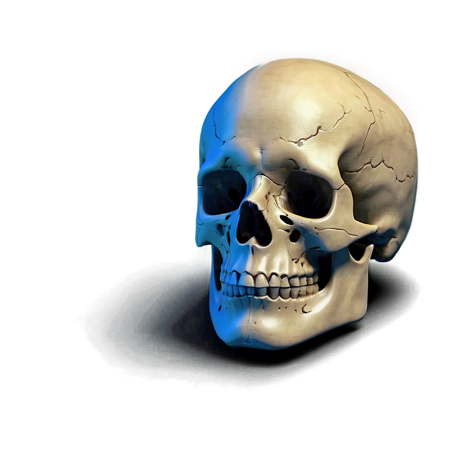 Realistic Skull Face Representation Png Roo7 PNG image