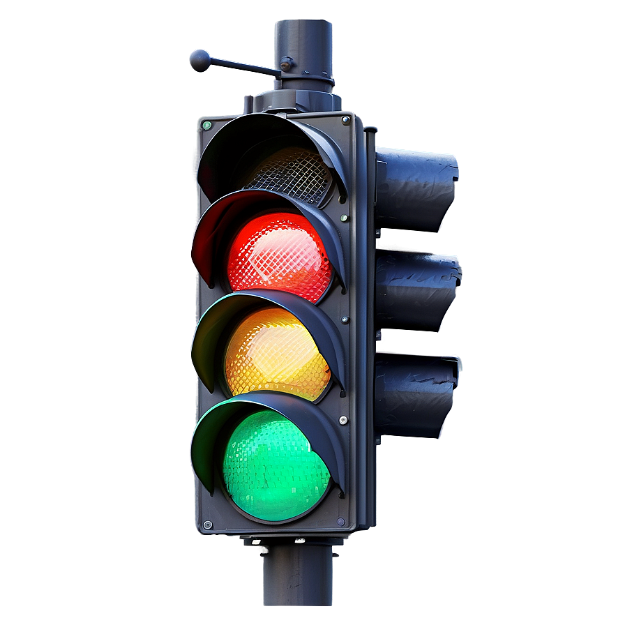 Realistic Traffic Light Closeup Png 72 PNG image