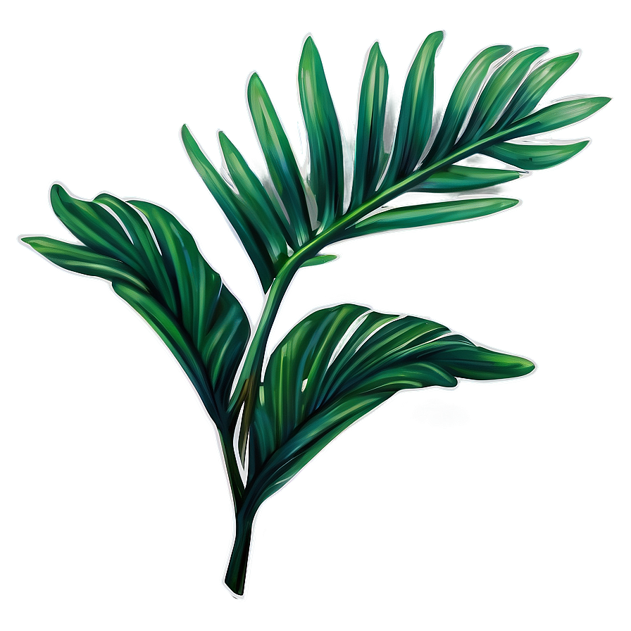 Realistic Tropical Leaf Graphic Png 99 PNG image