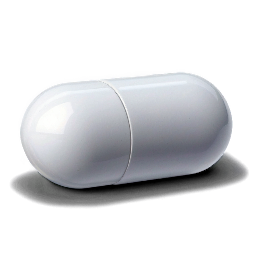 Realistic White Capsule Png Ojn PNG image