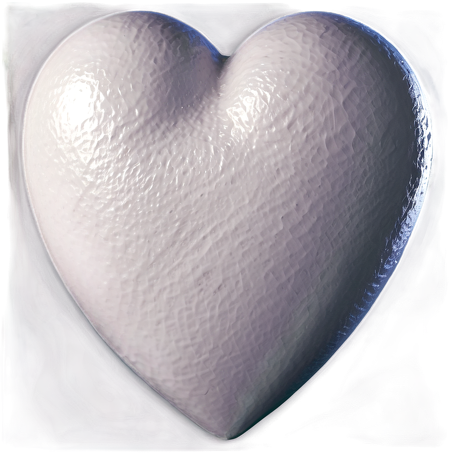 Realistic White Hearts Png 06252024 PNG image