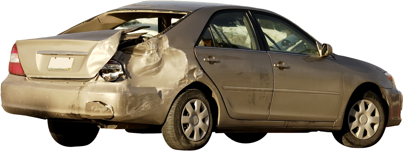 Rear End Collision Damage Car.png PNG image