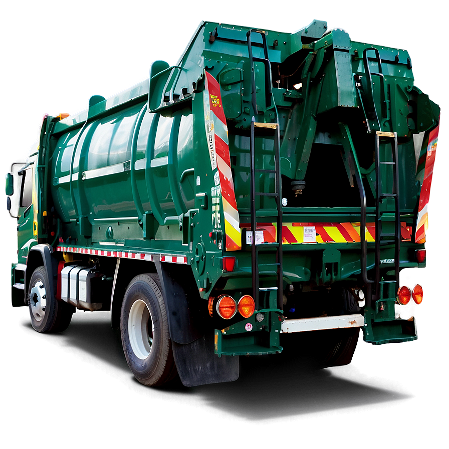 Rear View Garbage Truck Png 06202024 PNG image