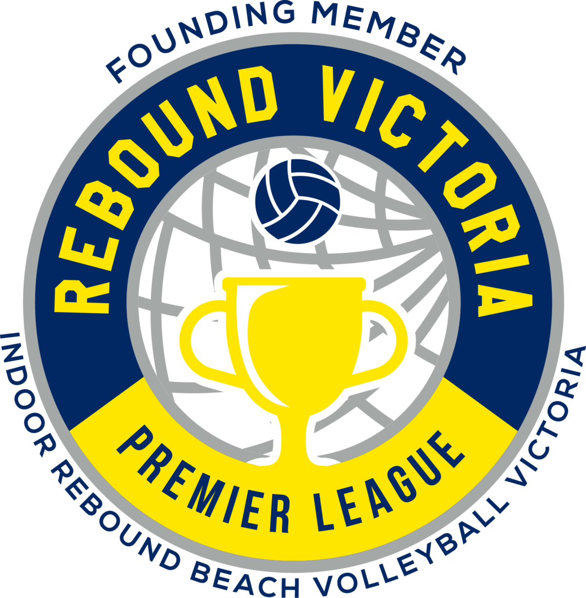 Rebound Victoria Premier League Volleyball Logo PNG image