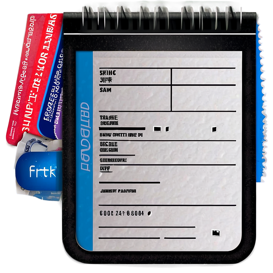 Receipt Pad Png Fso PNG image