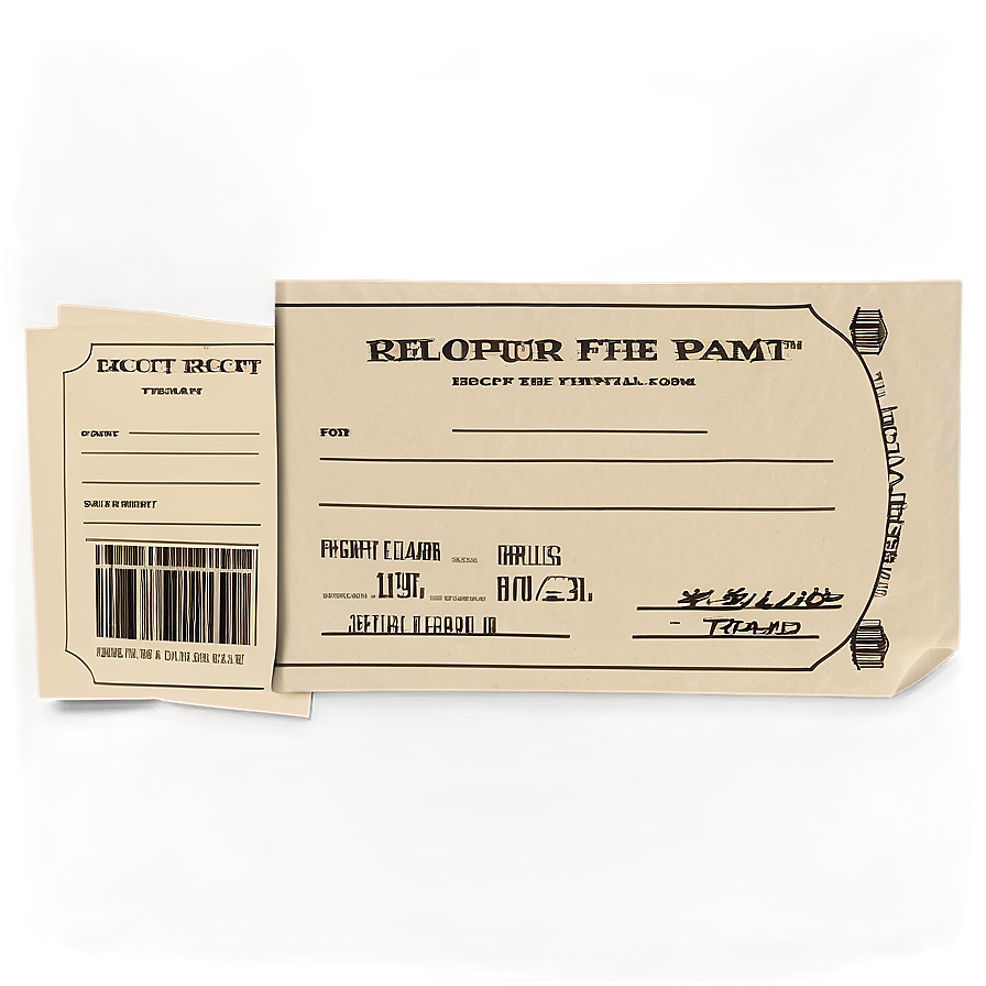 Receipt Template Png Gch PNG image