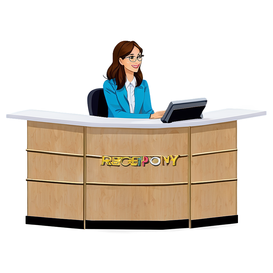 Receptionist Checking In Guest Png Kpo PNG image