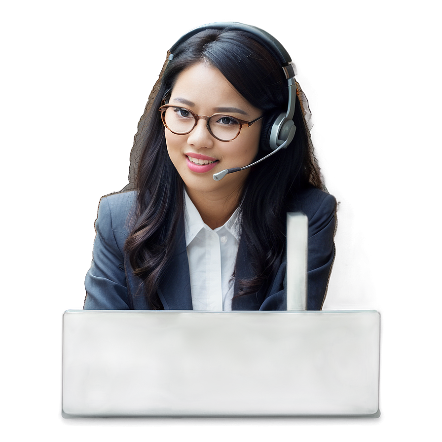 Receptionist Taking Call Png Eun29 PNG image