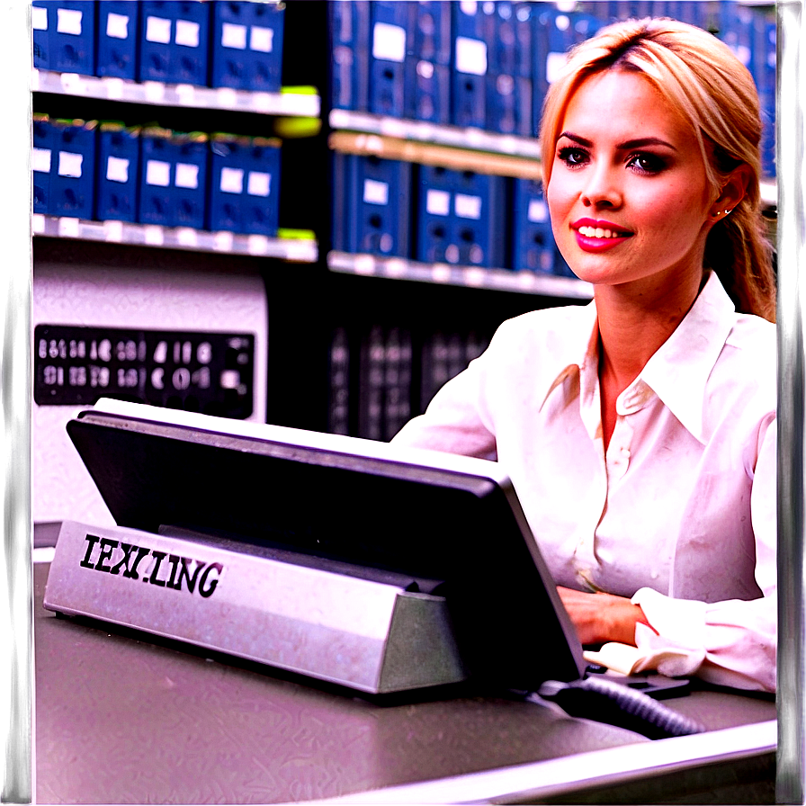 Receptionist Typing Png Kwv67 PNG image