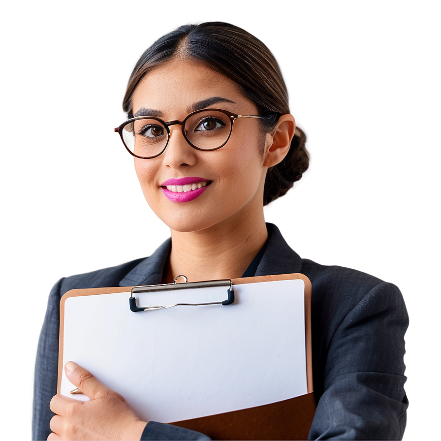 Receptionist With Clipboard Png Gto PNG image