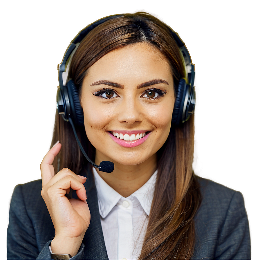 Receptionist With Headset Png 06272024 PNG image