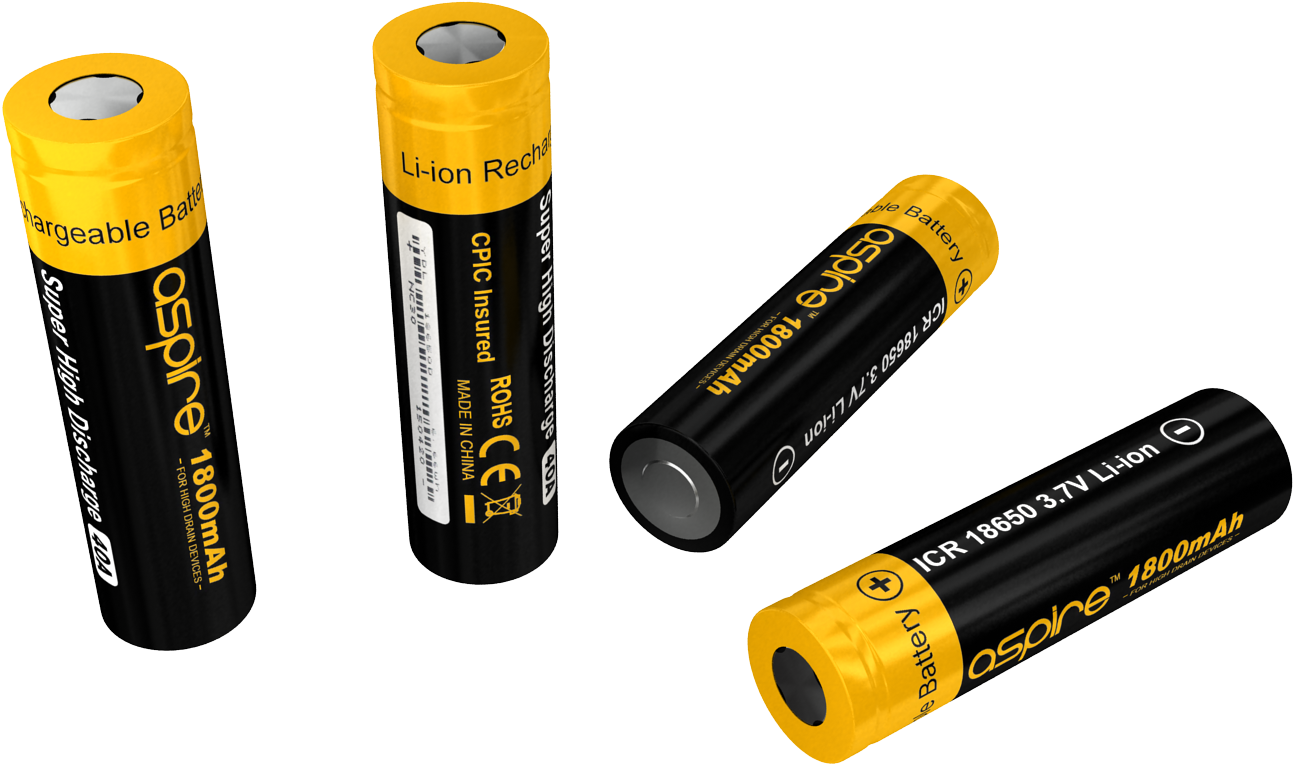 Rechargeable Liion Batteries1800m Ah PNG image