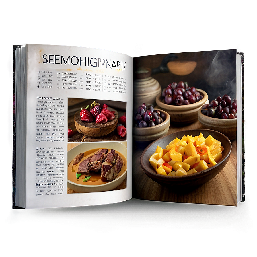 Recipe Cookbook Design Png Ait PNG image