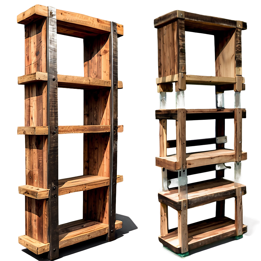 Reclaimed Wood Shelf Collections Png Hvo PNG image