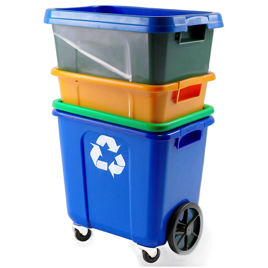 Recycle Bin With Wheels Png 06132024 PNG image