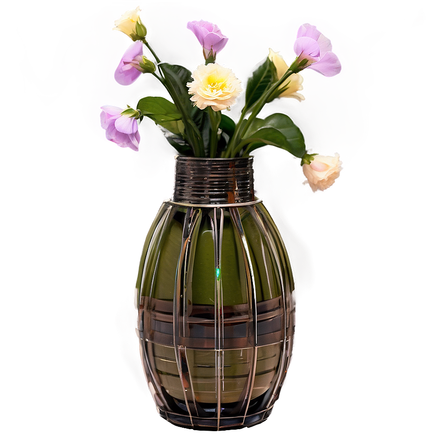 Recycled Material Flower Vase Png 06122024 PNG image