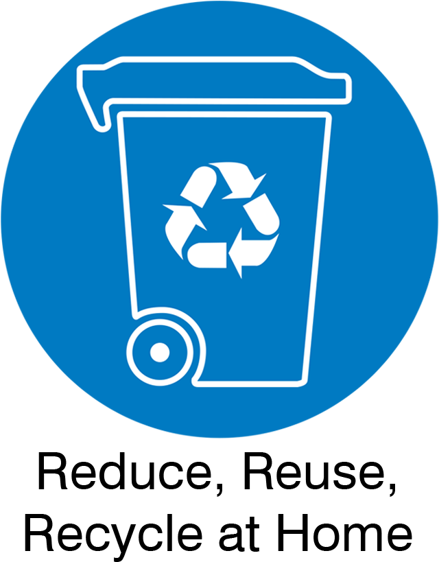 Recycling Bin Reduce Reuse Recycleat Home PNG image