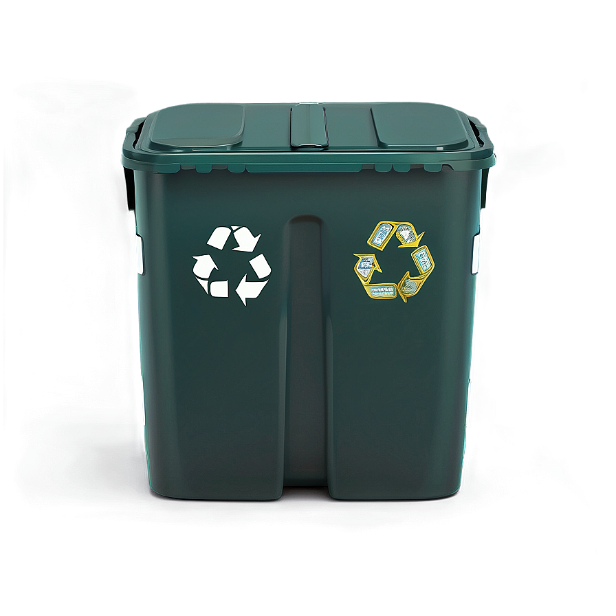 Recycling Bin With Compartments Png 06212024 PNG image