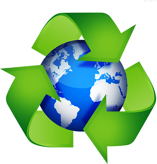 Recycling Globe Concept PNG image