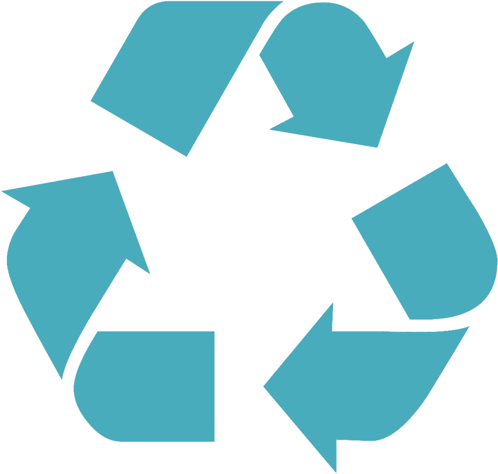 Recycling Symbol Blue Background PNG image