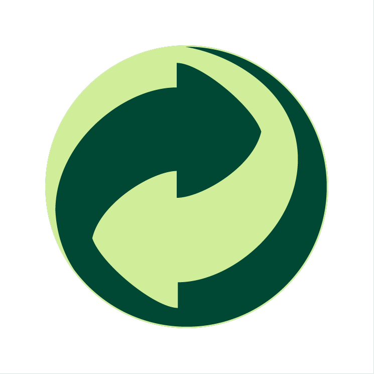 Recycling Symbol Green Background PNG image