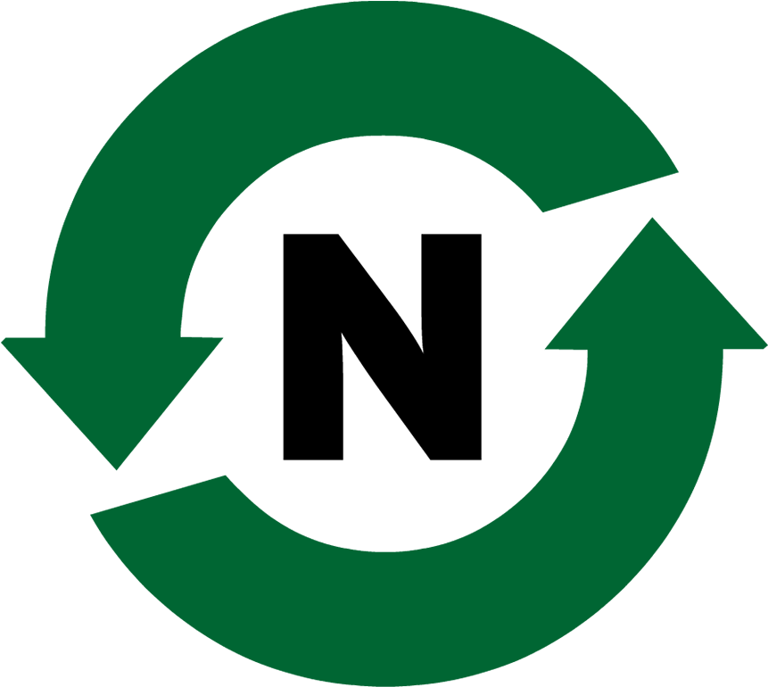 Recycling Symbol_ N_ Letter PNG image