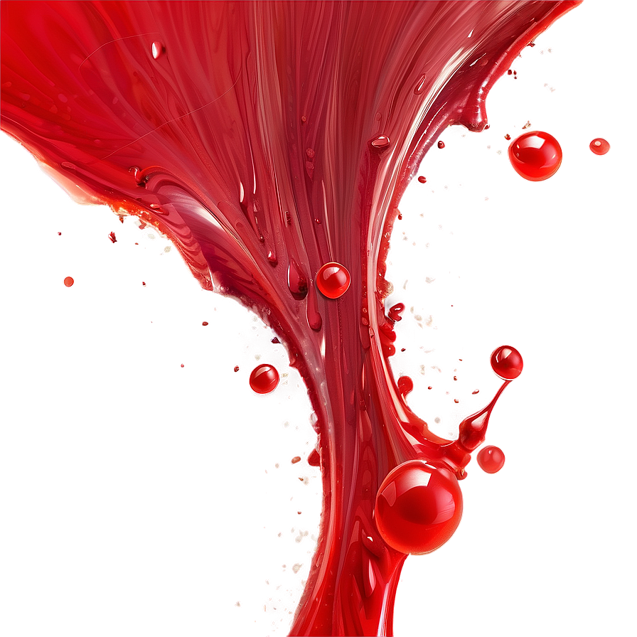 Red Acrylic Splash Png Xqf76 PNG image