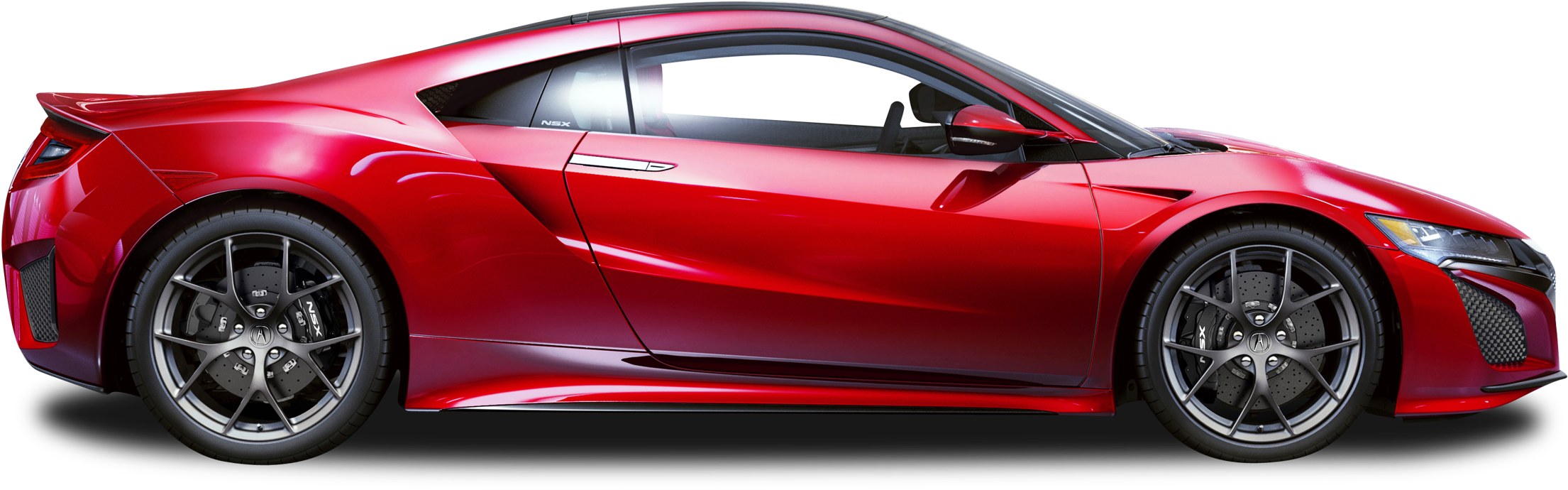 Red Acura N S X Side View PNG image