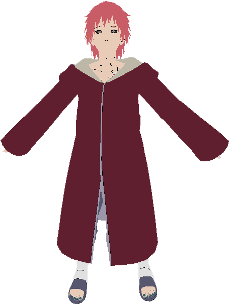 Red Akimono Anime Character PNG image