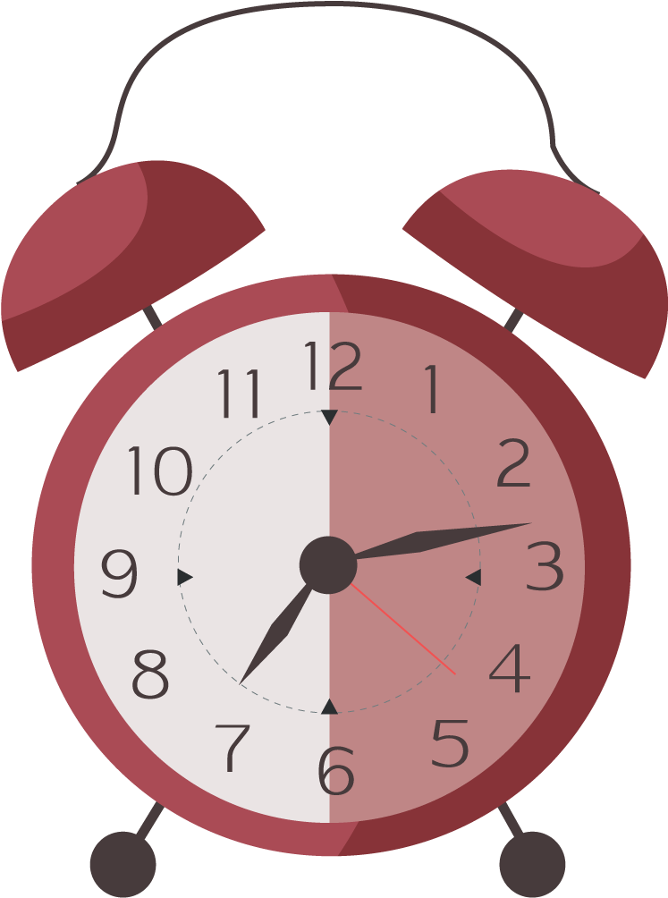 Red Alarm Clock Clipart PNG image