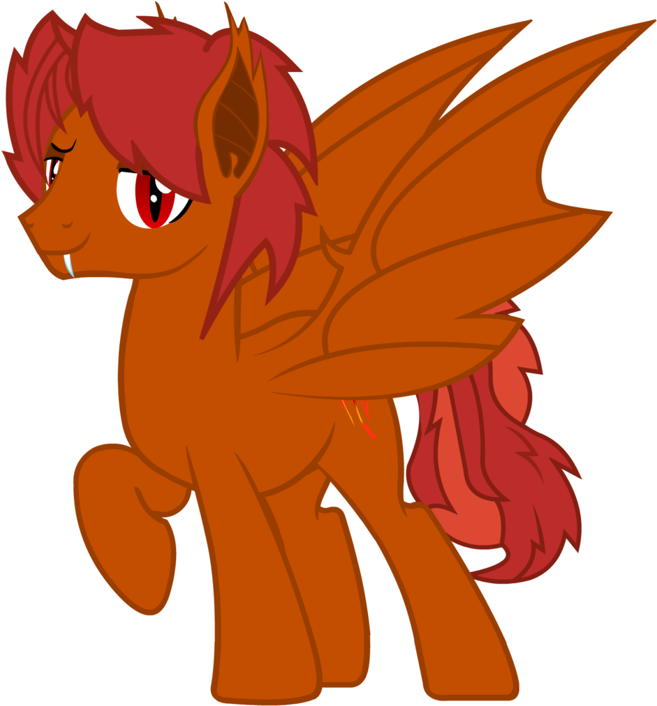 Red Anime Pegasus Character PNG image