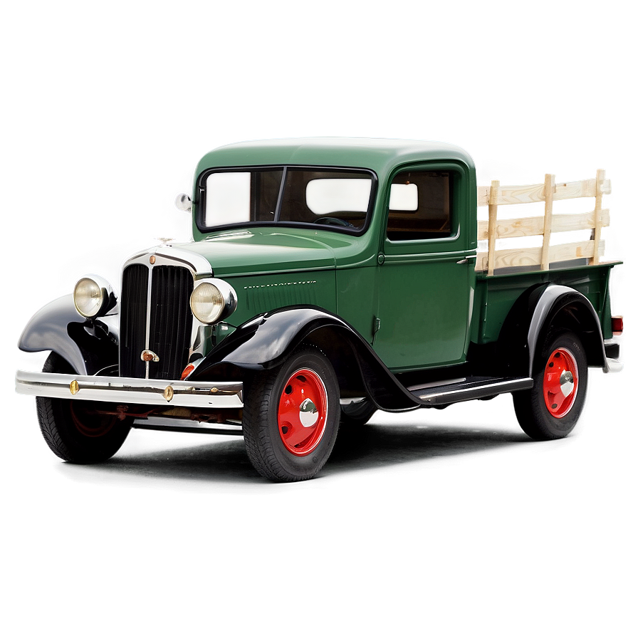 Red Antique Truck Png 06282024 PNG image