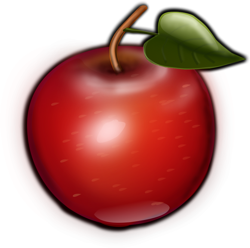Red Apple Illustration PNG image