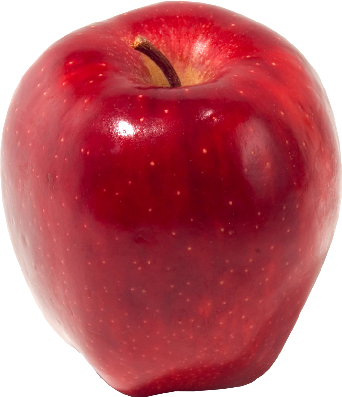 Red Apple Single Fruit PNG image