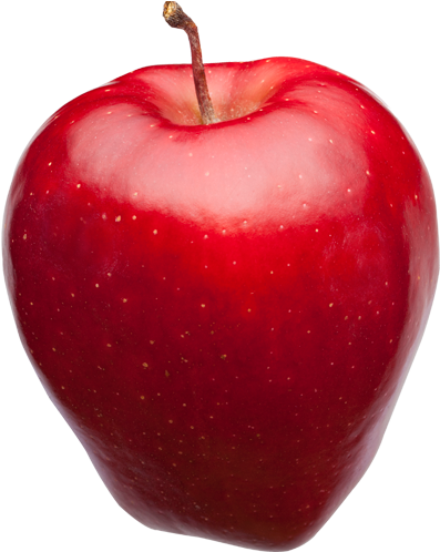 Red Apple Single Fruit PNG image