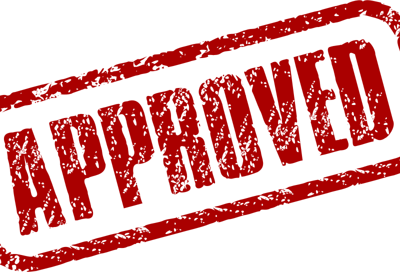 Red Approved Stamp PNG image