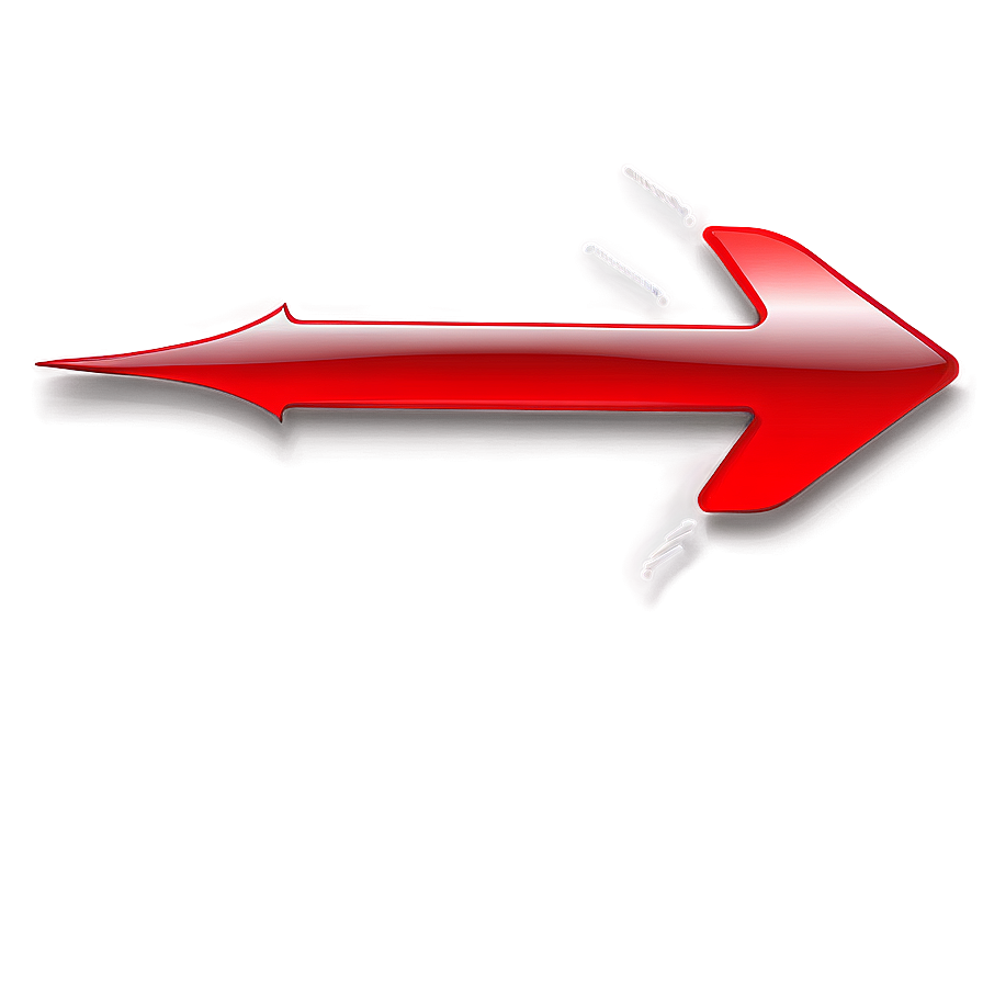 Red Arrow Shape Transparent Png 05262024 PNG image