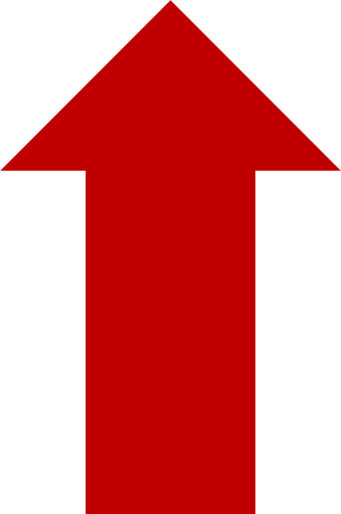 Red Arrow Up Graphic PNG image