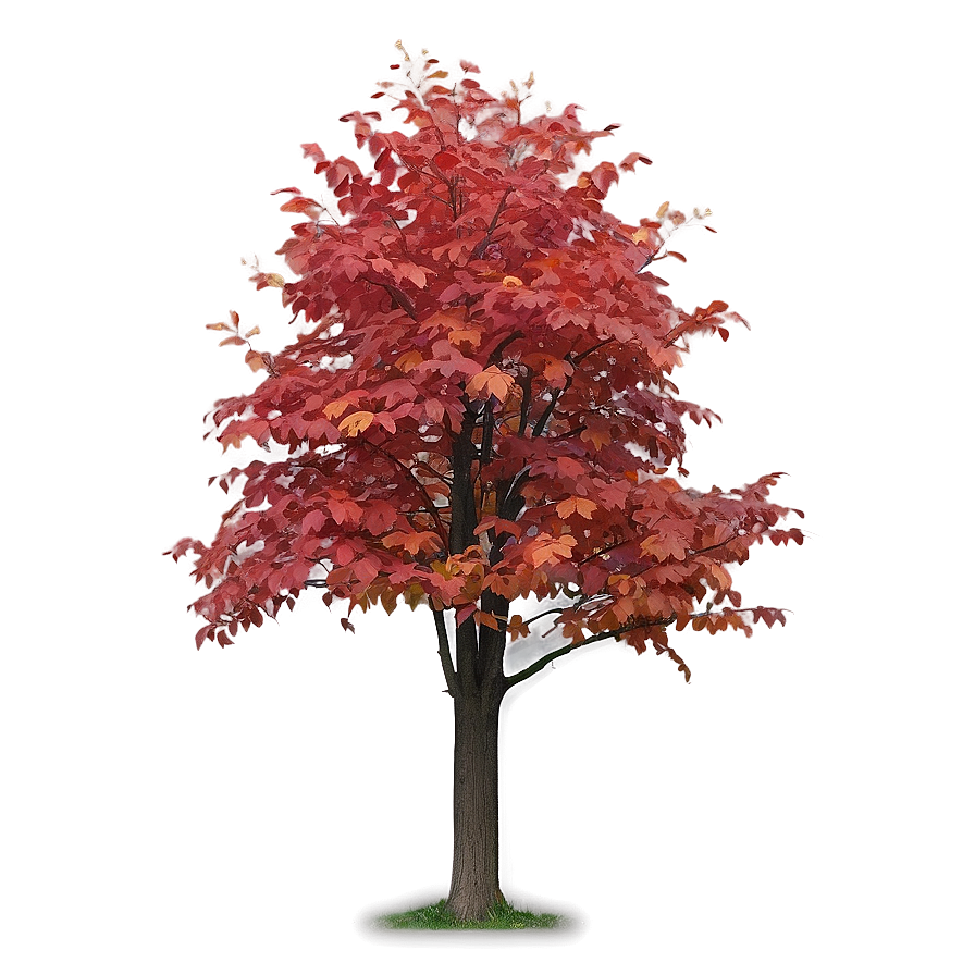 Red Autumn Tree Png Agk PNG image