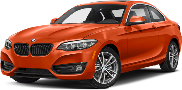 Red B M W2 Series Coupe PNG image