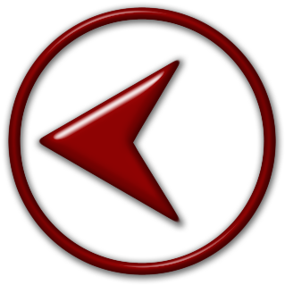 Red Back Arrow Icon PNG image