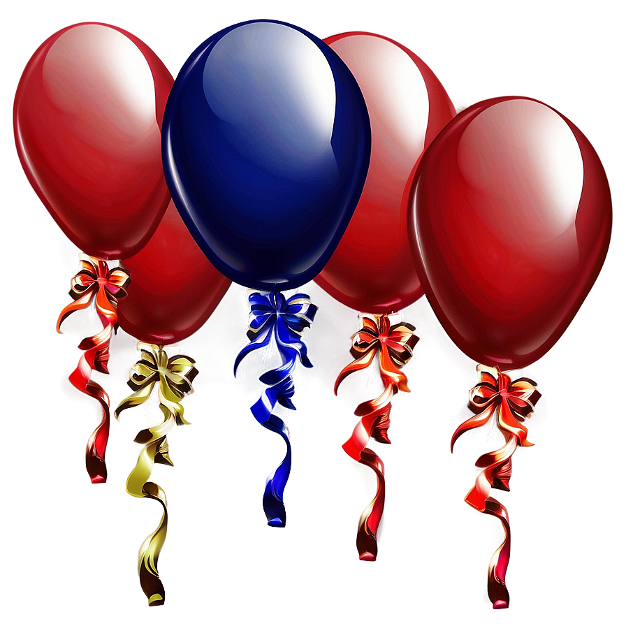 Red Balloons Decoration Png Ffn8 PNG image