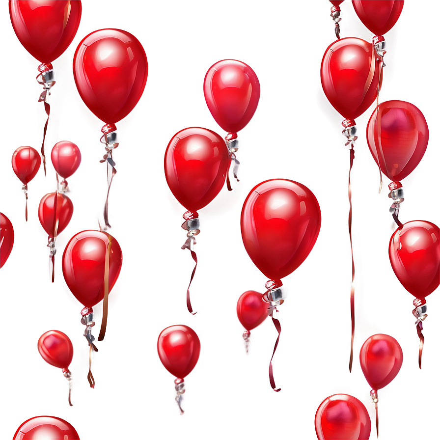 Red Balloons For Celebration Png 83 PNG image