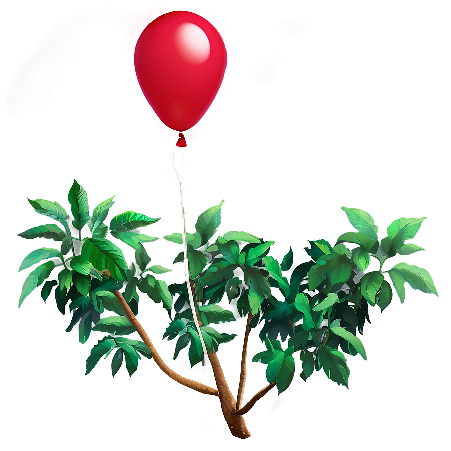 Red Balloons In Nature Png 06132024 PNG image