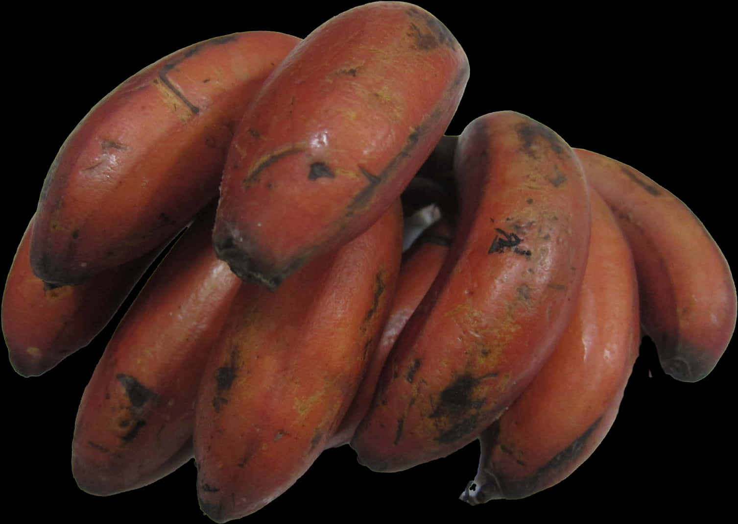 Red Banana Cluster PNG image