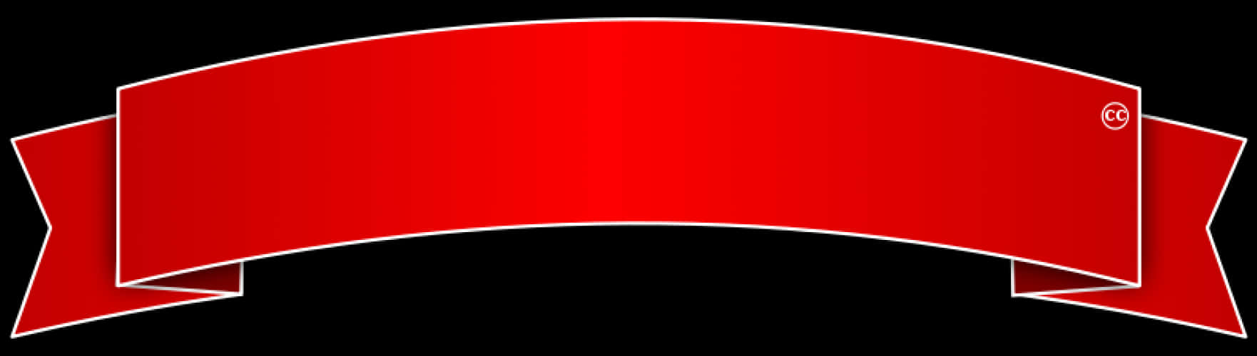 Red Banner Black Background PNG image