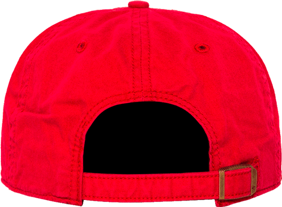 Red Baseball Cap Back View PNG image