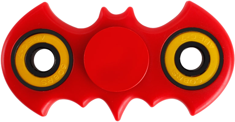 Red Batman Fidget Spinner PNG image