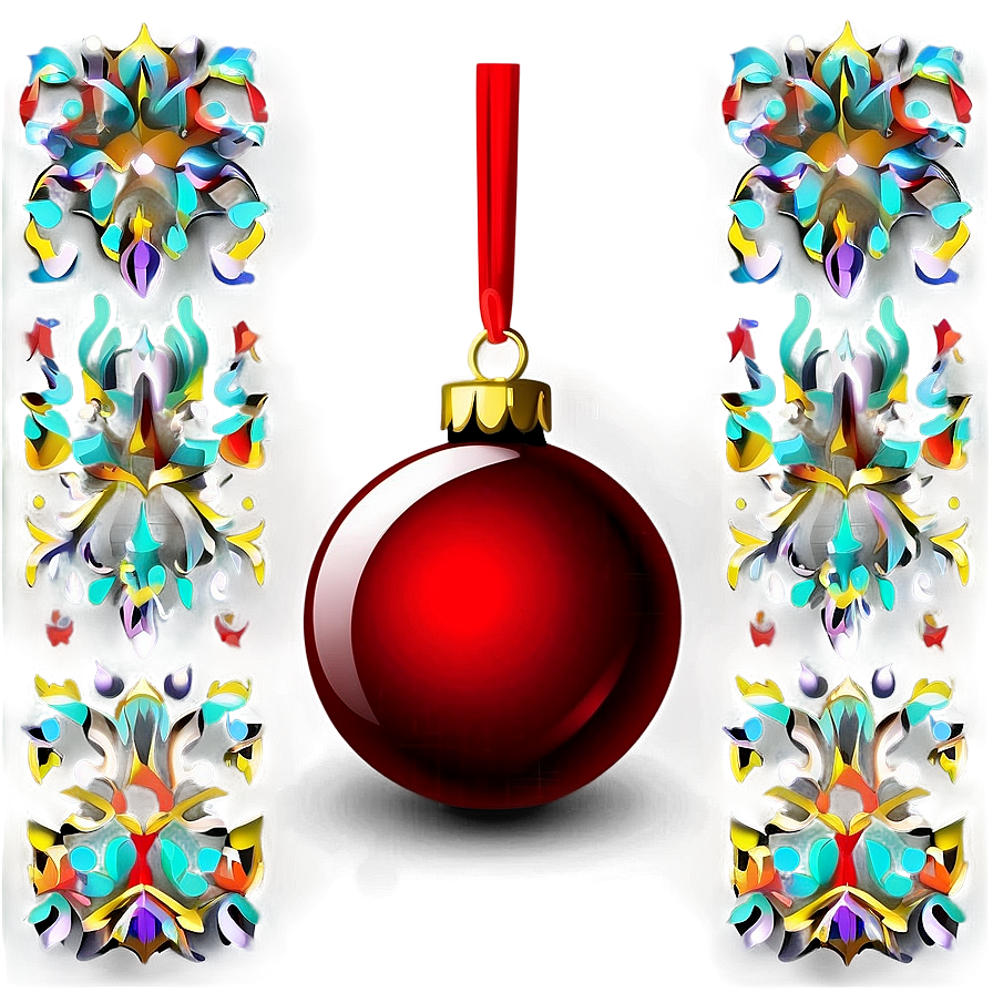 Red Bauble Ornament Png 87 PNG image