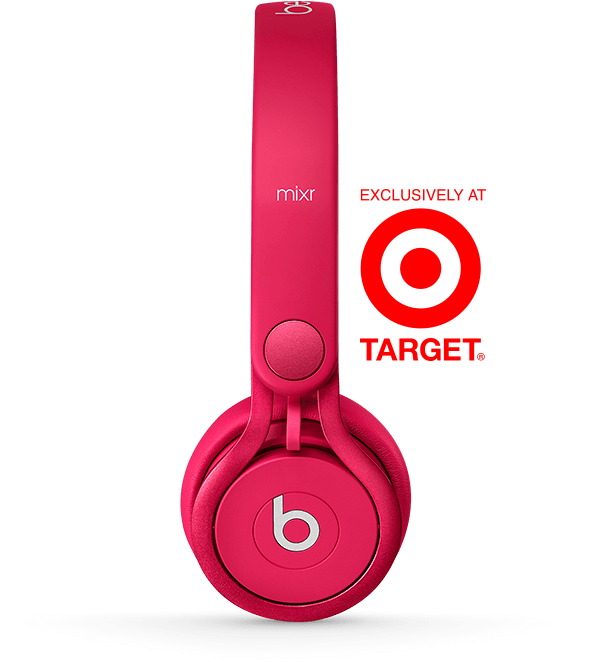 Red Beats Mixr Headphones Target Exclusive PNG image